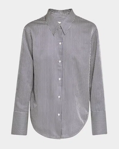 Citizens Of Humanity Camilla Stripe Button-front Shirt In Imperial Stripe
