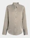 Citizen Of Humanity Camilla Stripe Button-front Shirt In Venetian Stripe