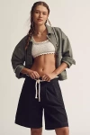Citizen Of Humanity Cara Pleated Bermuda Shorts In Black