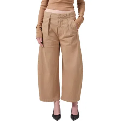 Citizens Of Humanity Cara Pleated High Waist Crop Pants In Nano