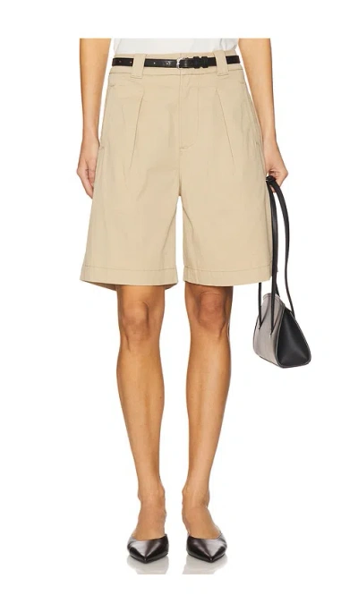 Citizens Of Humanity Cara Pleated Short In Beige