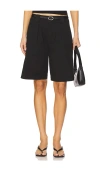 Citizen Of Humanity Cara Pleated Short In Black