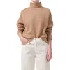 Citizen Of Humanity Citizens Of Humanity Cara Turtleneck Cotton Blend Sweatshirt In Surrey