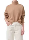 Citizen Of Humanity Citizens Of Humanity Cara Turtleneck Cotton Blend Sweatshirt In Multi