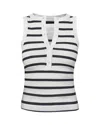 Citizen Of Humanity Caralyn Striped Cotton-blend Tank Top In White