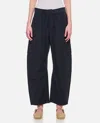 Citizen Of Humanity Citizens Of Humanity Womens Washed Black Marcelle Cargo-pocket Wide-leg Cotton Trousers In Blue