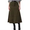 Citizens Of Humanity Cassia Cord Skirt In Costes In Green