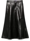 Citizen Of Humanity Cassia Leather Skirt In Black In Black