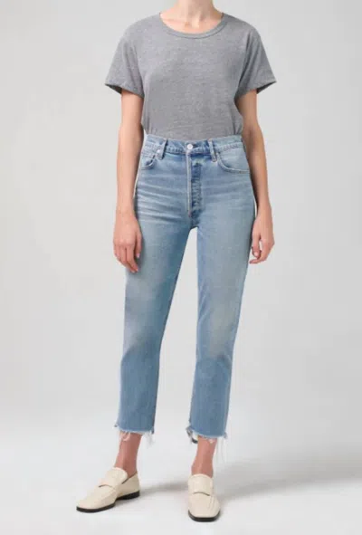 Citizen Of Humanity Charlotte Crop / 1762-3009 In Parlay In Blue