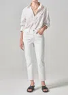 Citizen Of Humanity Charlotte High Rise Straight Leg Jeans In Tart In Multi