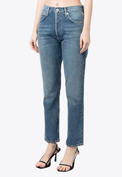 Citizen Of Humanity Blue Straight Leg Jeans