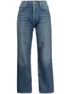Citizens Of Humanity High-waisted Straight-leg Jeans Belt Loops In Mgoli