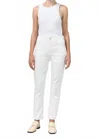 Citizen Of Humanity Charlotte Straight Leg Pants In Porcelain In White