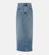CITIZENS OF HUMANITY CIRCOLO REWORKED DENIM MAXI SKIRT