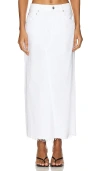 Citizen Of Humanity Off-white Circolo Denim Maxi Skirt In Cannoli