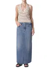 Citizen Of Humanity Circolo Reworked Maxi Skirt In Glisten In Multi