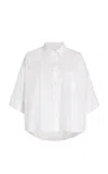 Citizen Of Humanity Citizens Of Humanity Claire Origami Three Quarter Sleeve Cotton Button-up Shirt In White