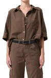 Citizen Of Humanity Citizens Of Humanity Claire Origami Twill Button-up Shirt In Costes