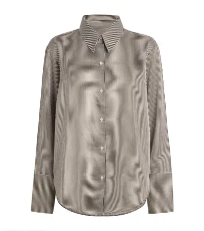 Citizens Of Humanity Cotton-silk Camilia Shirt In Grey