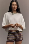 Citizen Of Humanity Crop Cape Tee In White