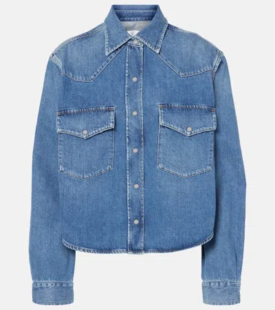 CITIZEN OF HUMANITY CROPPED DENIM SHIRT