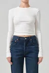 Citizens Of Humanity Bina Crewneck Top In Canvas