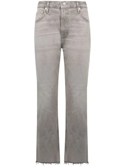 Citizens Of Humanity Cropped Jeans In Quartz Grey (lt Grey)