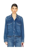 Citizen Of Humanity Citizens Of Humanity Kayla Western Denim Snap-up Shirt In Chaya