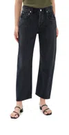 Citizens Of Humanity Black Annina High Rise Wide Leg 33 Jeans In Stonington
