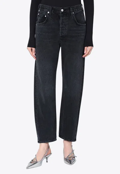 Citizens Of Humanity Dahlia Bow-leg Jeans In Black