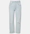 Citizen Of Humanity Dahlia Distressed Low-rise Wide-leg Jeans