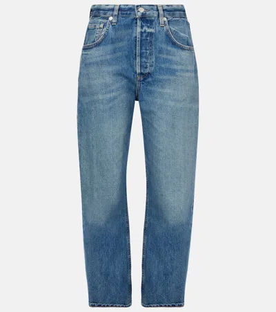 Citizen Of Humanity Delphina High Rise Straight Jean In Elsinore In Blue