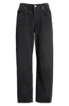 Citizens Of Humanity Black Annina High Rise Wide Leg 33 Jeans In Stonington