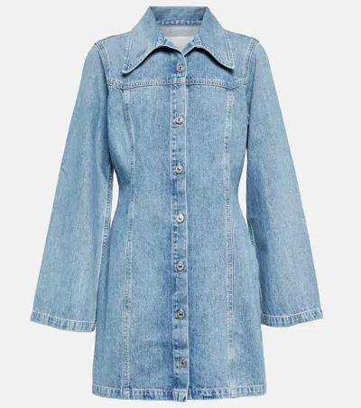 Citizens Of Humanity Blue Danni Denim Minidress In Celestia (md Indigo)