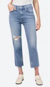 Citizens Of Humanity Daphne Crop-high Rise Stovepipe Jeans In Lucky Charm In Blue