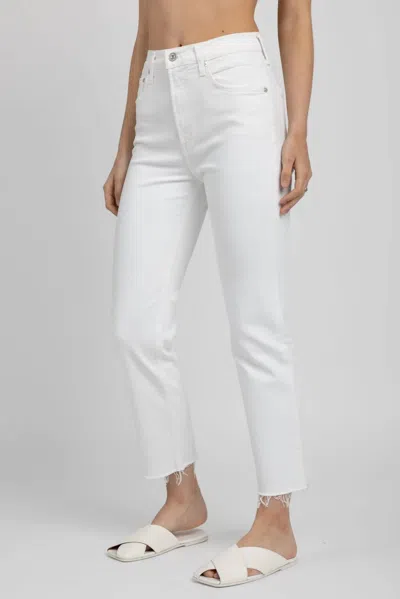 Citizens Of Humanity Daphne Crop Pants In Lucent In White