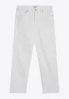 Citizens Of Humanity Delfina Classic High-rise Jeans In White