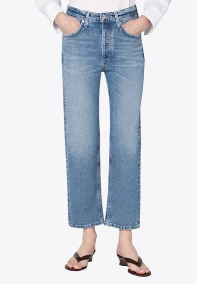 Citizens Of Humanity Delfina Classic High-rise Jeans In Blue