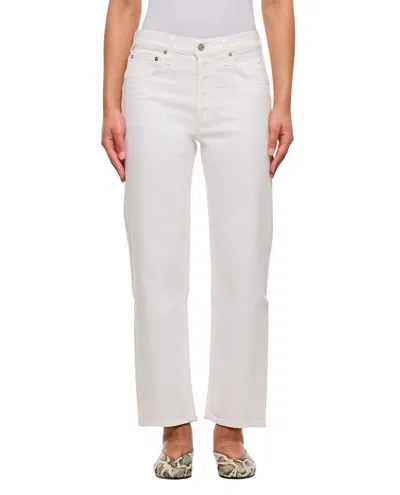 Citizen Of Humanity Delfina Denim Pants In White