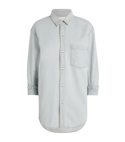 Citizens Of Humanity Denim Kayla Long-sleeve Shirt In Blue