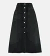 Citizens Of Humanity Denim Midi Skirt In Black