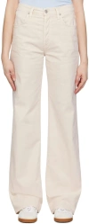 Citizens Of Humanity Denim Trousers With Belt Loops In Neutral