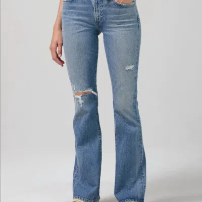 Citizens Of Humanity Emannuelle Low Rise Boot Cut Jean In Meadow In Blue