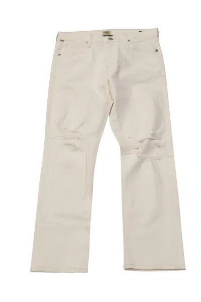 Citizens Of Humanity Emerson Slim Boyfriend Jeans In White Cotton Denim