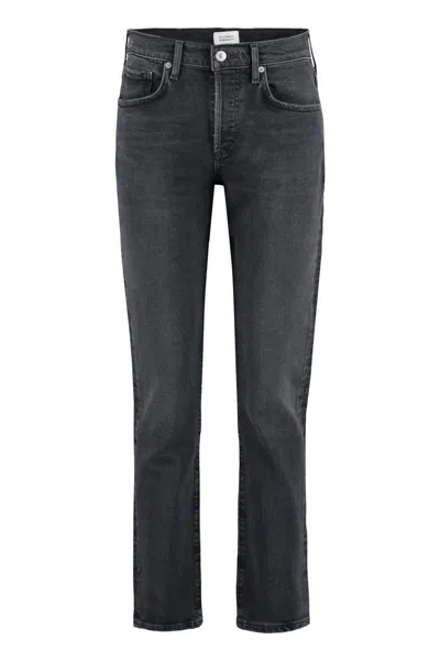 Citizen Of Humanity Racer Low Rise Slim In Black