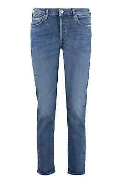 Pre-owned Citizens Of Humanity Emerson Slim-fit Boyfriend Jeans In Blue