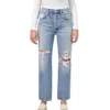 CITIZENS OF HUMANITY EMERY CROP RELAXED STRAIGHT JEAN IN HEATWAVE