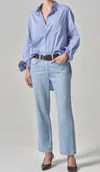 Citizens Of Humanity Dahlia Bow Leg Baby Roll Jeans In Ribbon In Multi