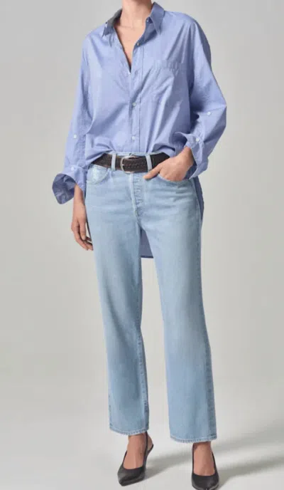 Citizens Of Humanity Emery Crop Straight Leg Jean In Alemayde In Multi