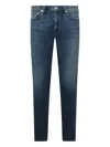 Citizen Of Humanity Engraved-logo Patch Straight-leg Jeans In Blue